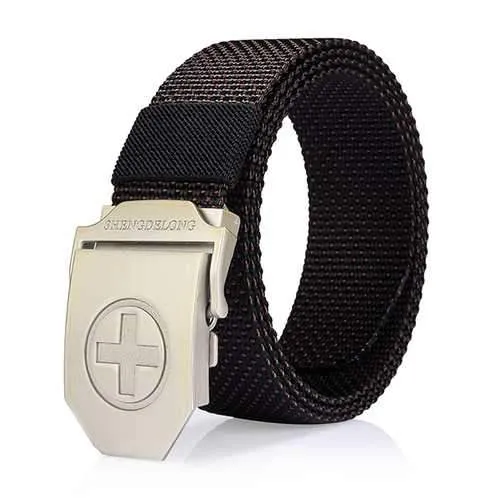 125CM Mens Nylon Durable Buckle Belt Casual Sport Army Tactical Jeans Waistband