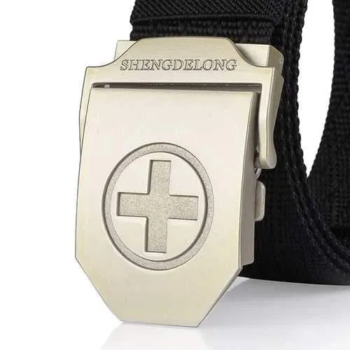 125CM Mens Nylon Durable Buckle Belt Casual Sport Army Tactical Jeans Waistband