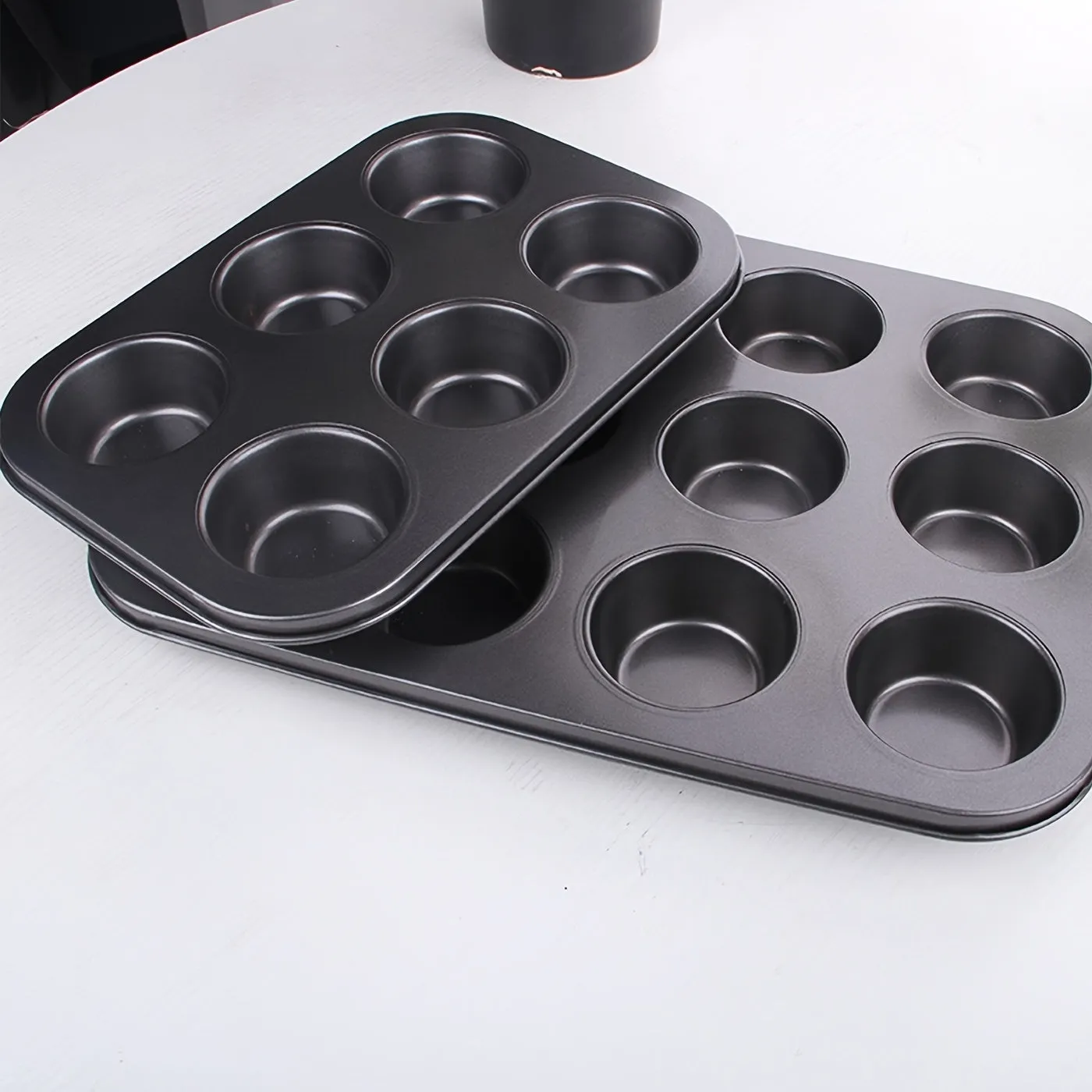 2 Piece Nonstick Muffin Baking Pan Set