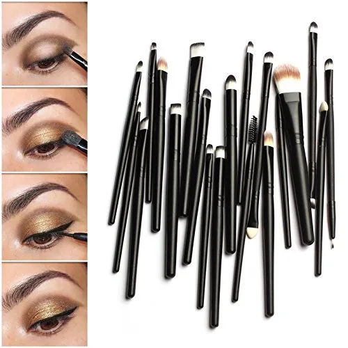 20 Pcs Eye Makeup Brushes Set for Face Foundation Eyeshadow Eyeliner