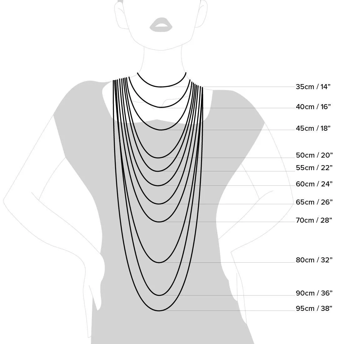 45cm Sterling Silver Cubic Zirconia Twist Necklace