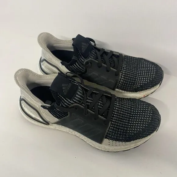adidas Ultra Boost 2019 Oreo Women Size 7 Black White Running Shoes 3649