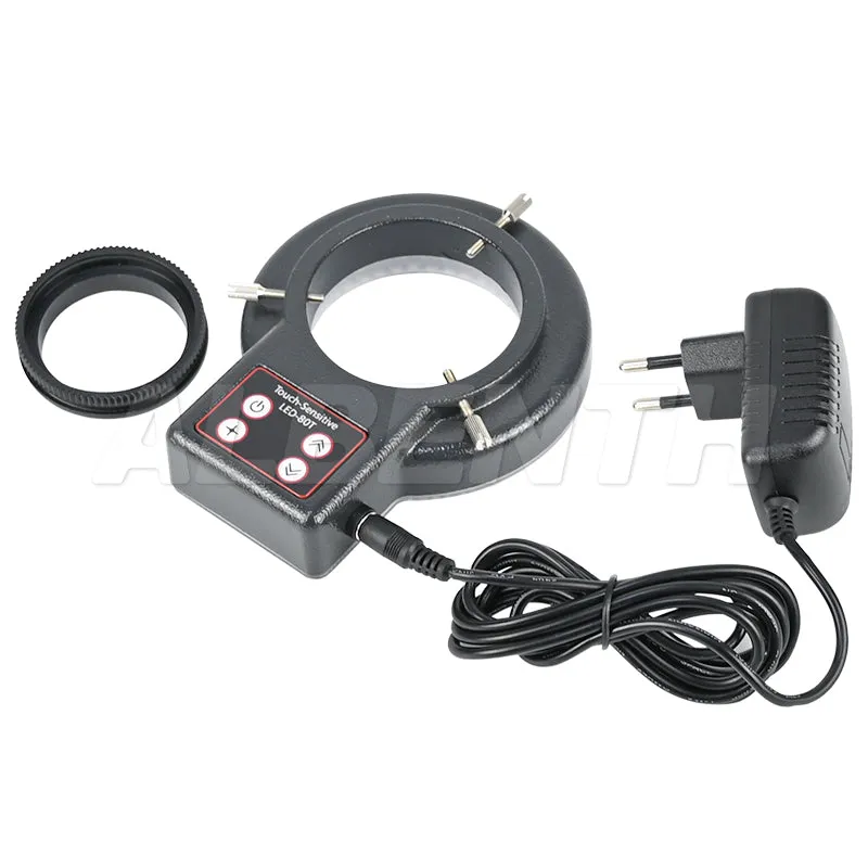 Albenth 80-LED Touch-Sensitive Microscope Ring Light For Stereo Microscope