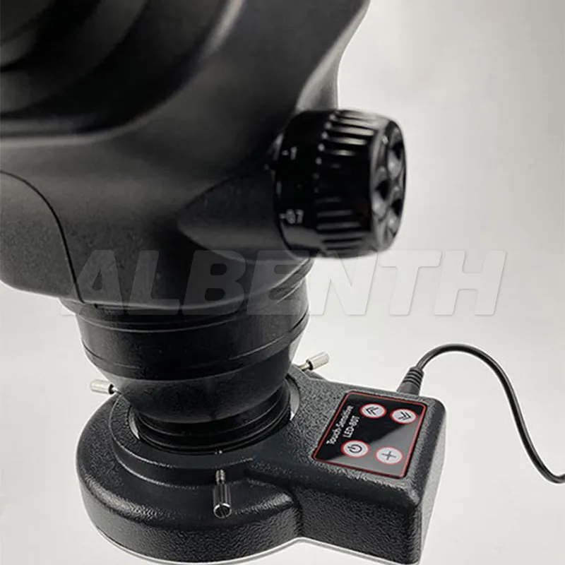 Albenth 80-LED Touch-Sensitive Microscope Ring Light For Stereo Microscope