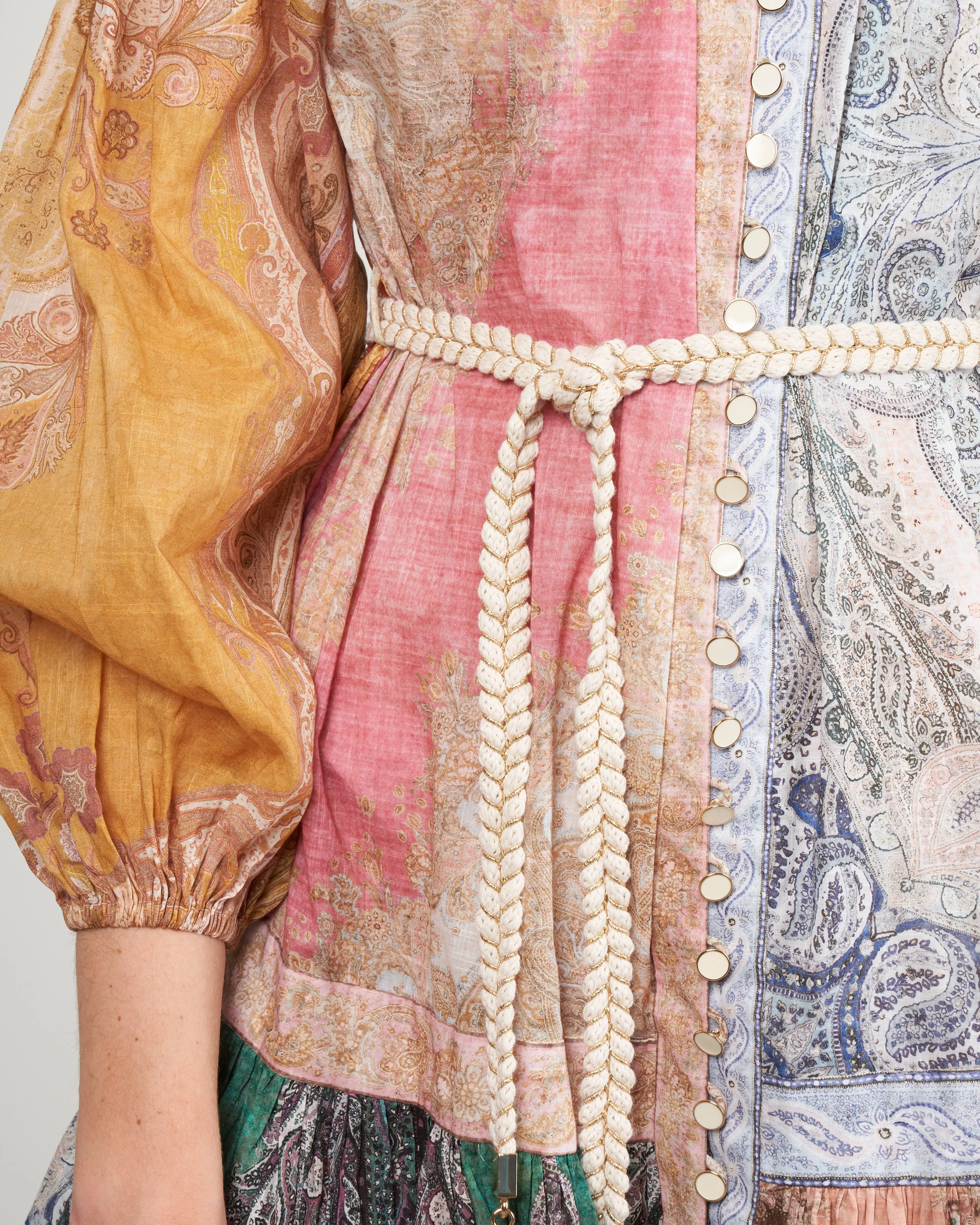 anneke spliced lantern mini - indigo paisley
