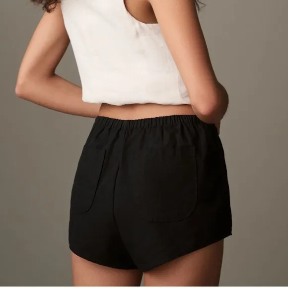 Anthropologie | BY ANTHROPOLOGIE LINEN TAP SHORTS | Large | NWT