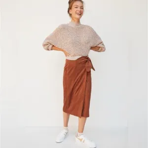 Anthropologie Faux Suede Skirt