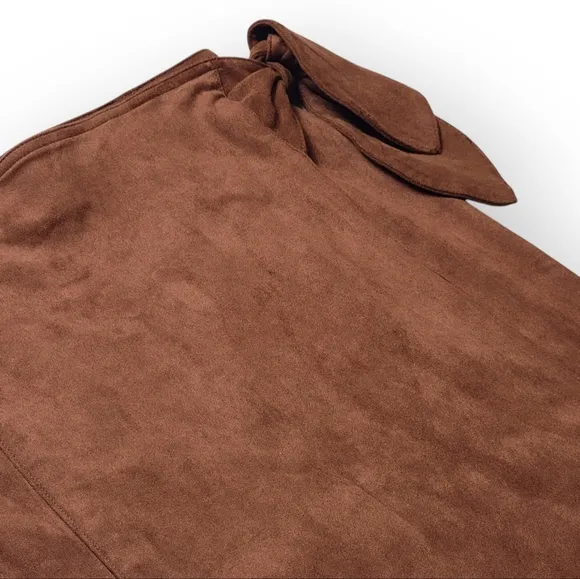 Anthropologie Faux Suede Skirt
