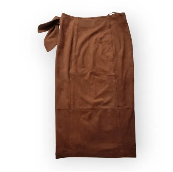Anthropologie Faux Suede Skirt