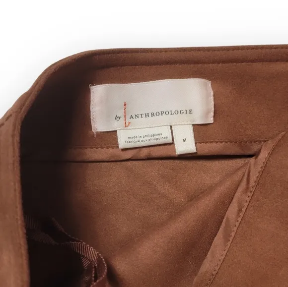 Anthropologie Faux Suede Skirt