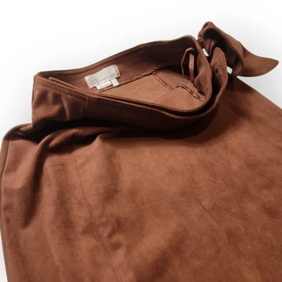 Anthropologie Faux Suede Skirt