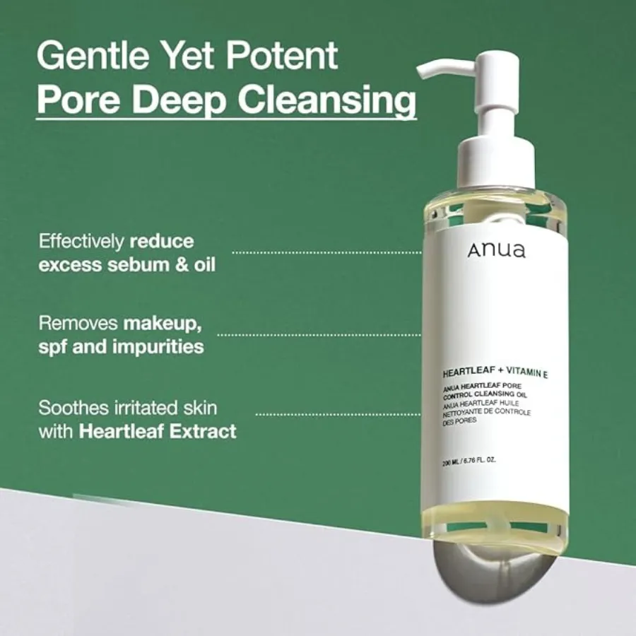 ANUA Heartleaf Pore Control Cleansing Oil, 200ml/ 6.76fl.oz