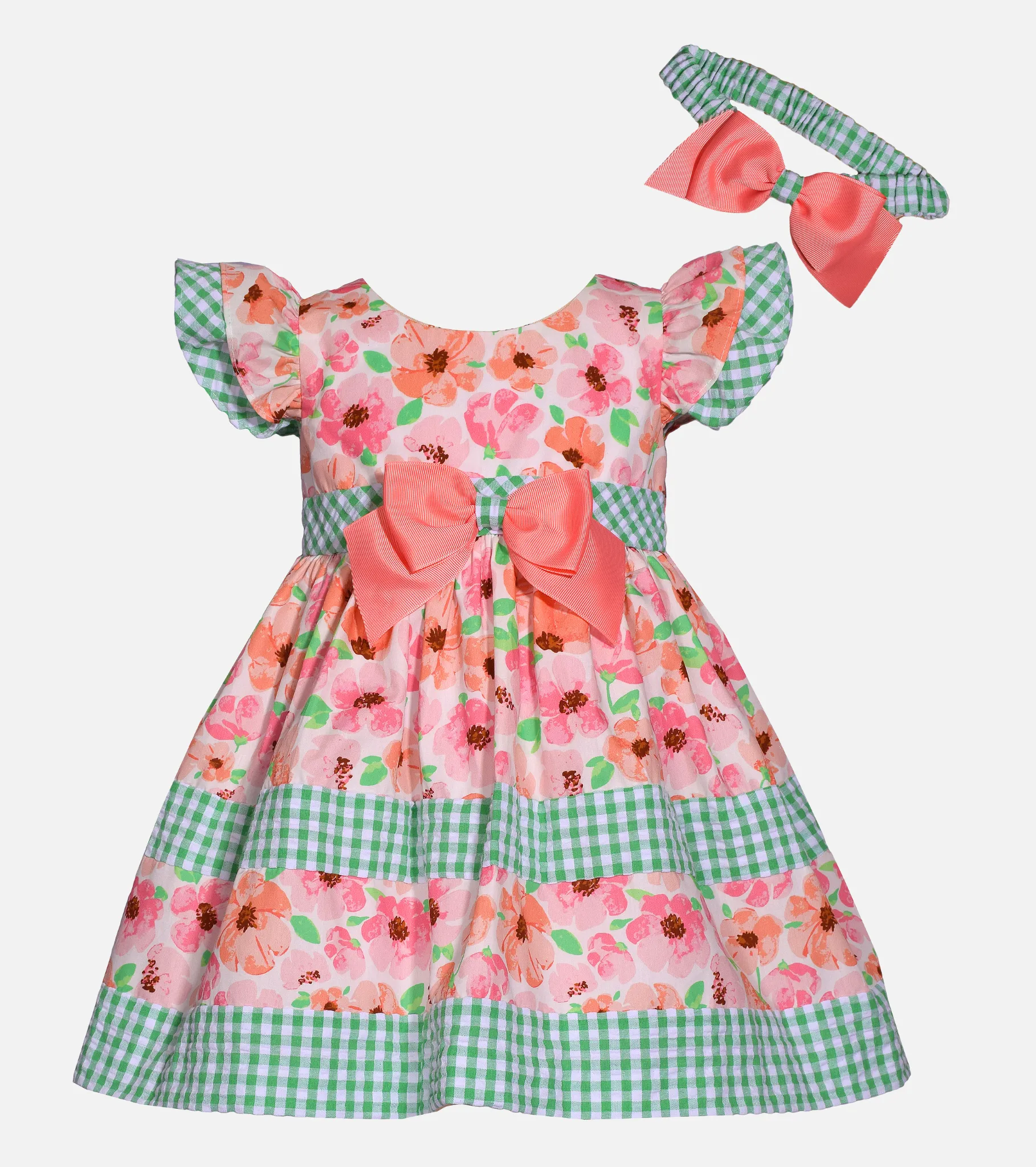 Aria Floral Party Dress with Headband