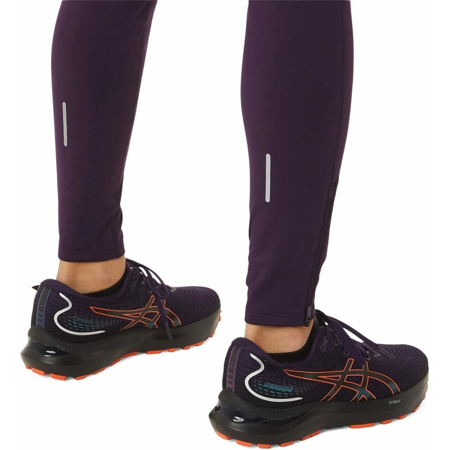 Asics Winter Womens Long Running Tights - Purple