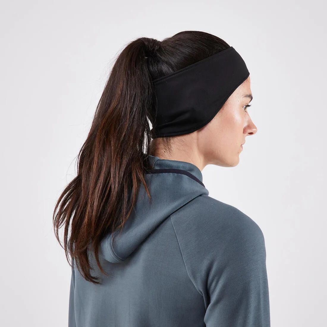 Bandeau running chaud Homme Femme - KIPRUN Warm noir