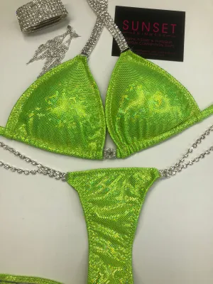 Basic Competition Bikini Lime Green