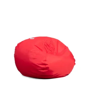 Big Joe Classic Bean Bag Chair, Red Smartmax, Durable Polyester Nylon Blend, 2 feet Round - new