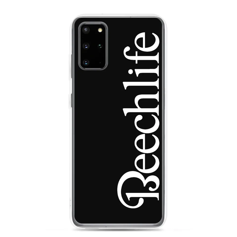 Black Beechlife Samsung (All S20 Versions) Phone Case - White Font