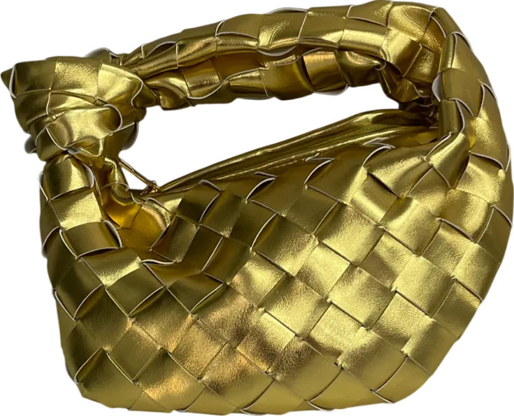 boohoo Metallic Knot Woven Grab Bag