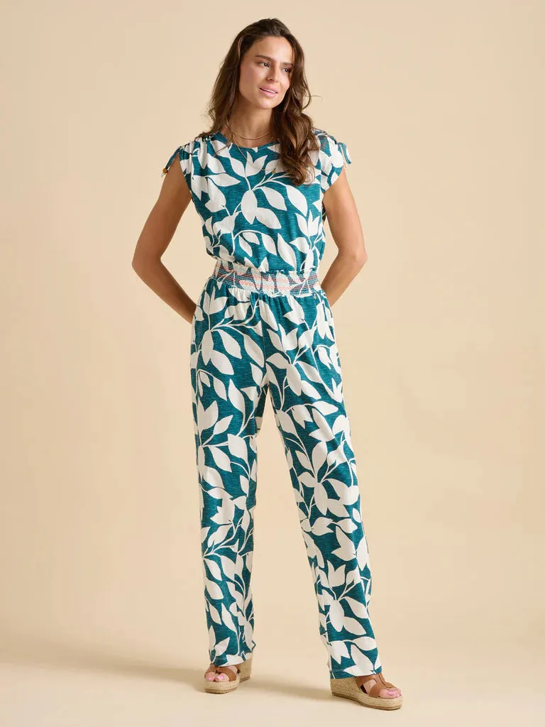 Brakeburn Woodland Leaves T-Shirt Teal