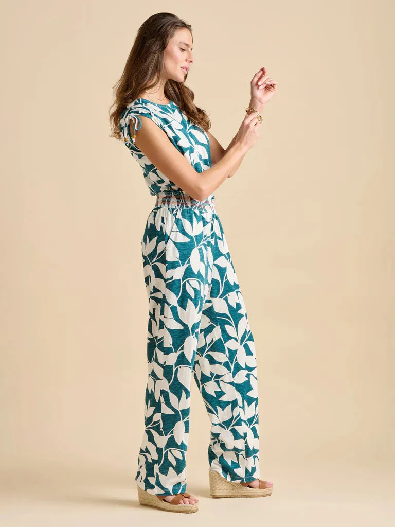 Brakeburn Woodland Leaves T-Shirt Teal