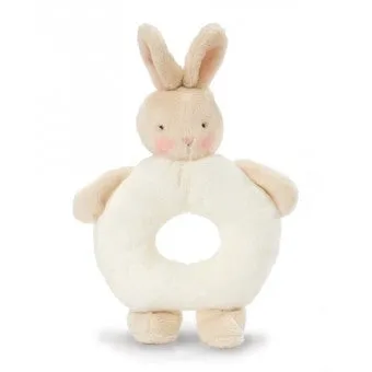 Bunny Ring Rattle - Warm White