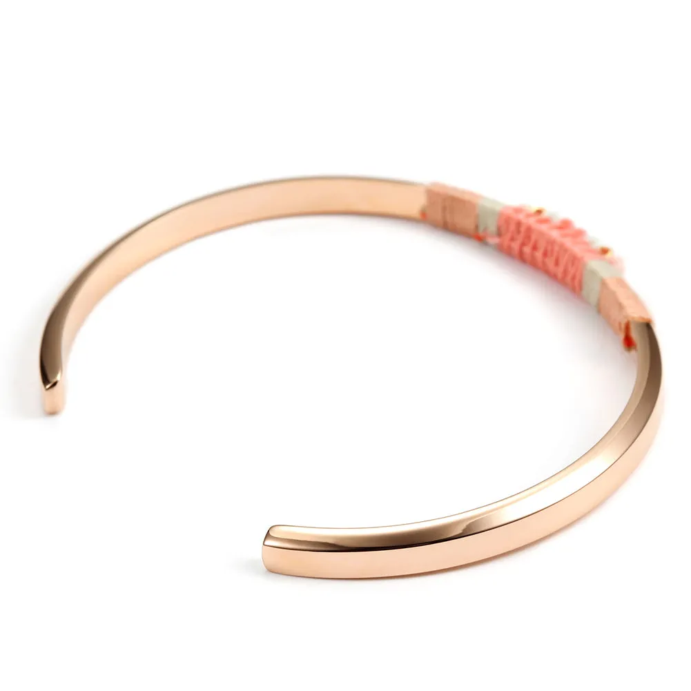 C-shaped color woven bracelet-NSB1538ST