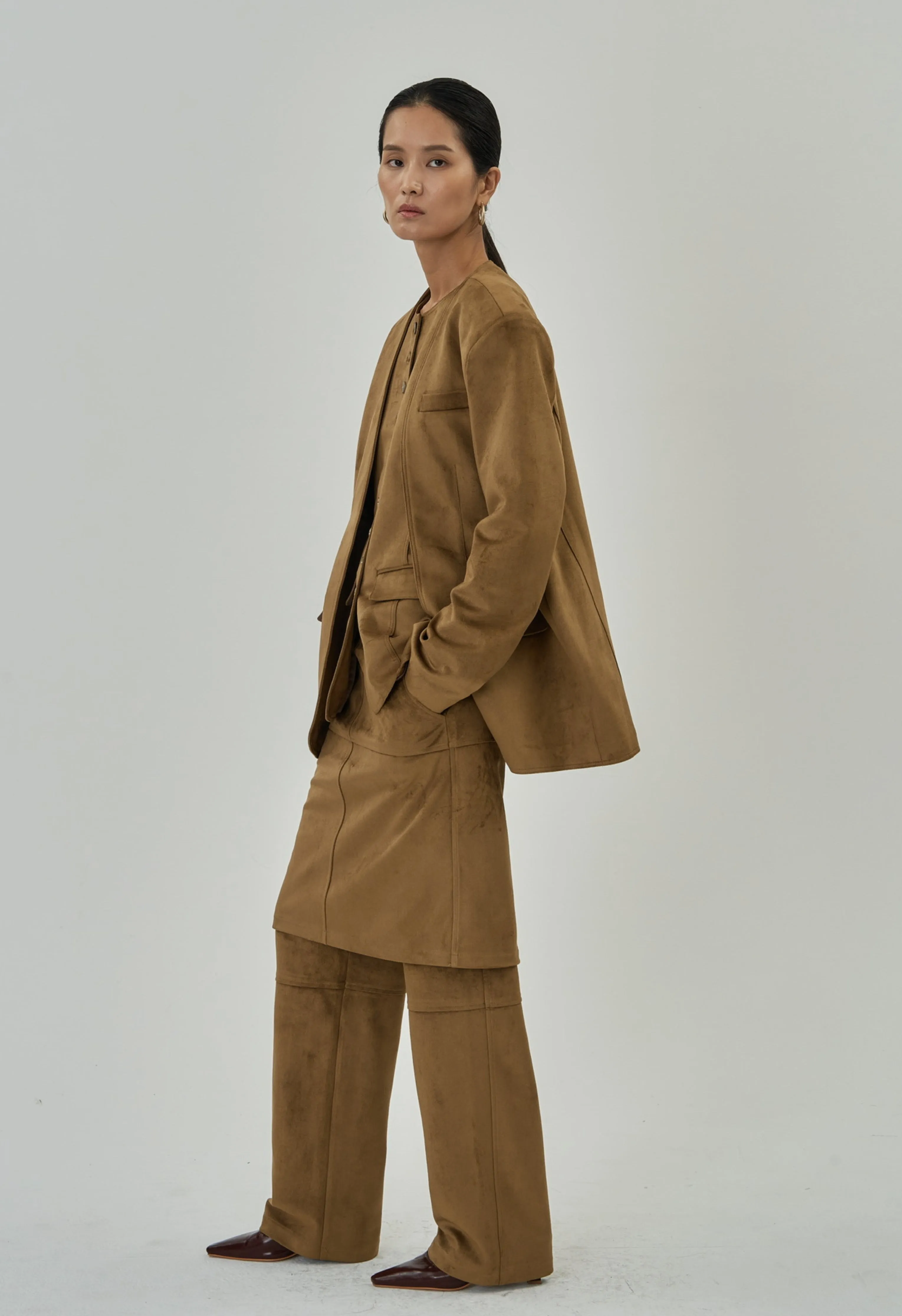 Camelle Suede Pant/Skirt