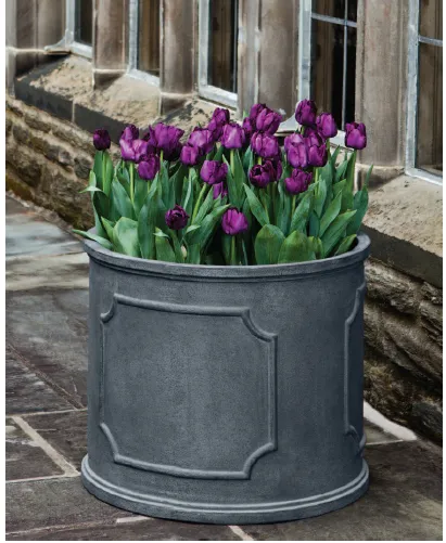Campania Portsmouth Round Planter - Lead Lite
