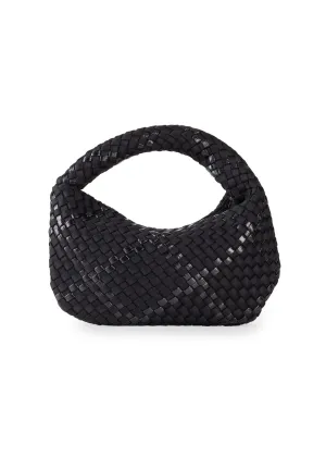CARRIE WOVEN BAG - BLACK