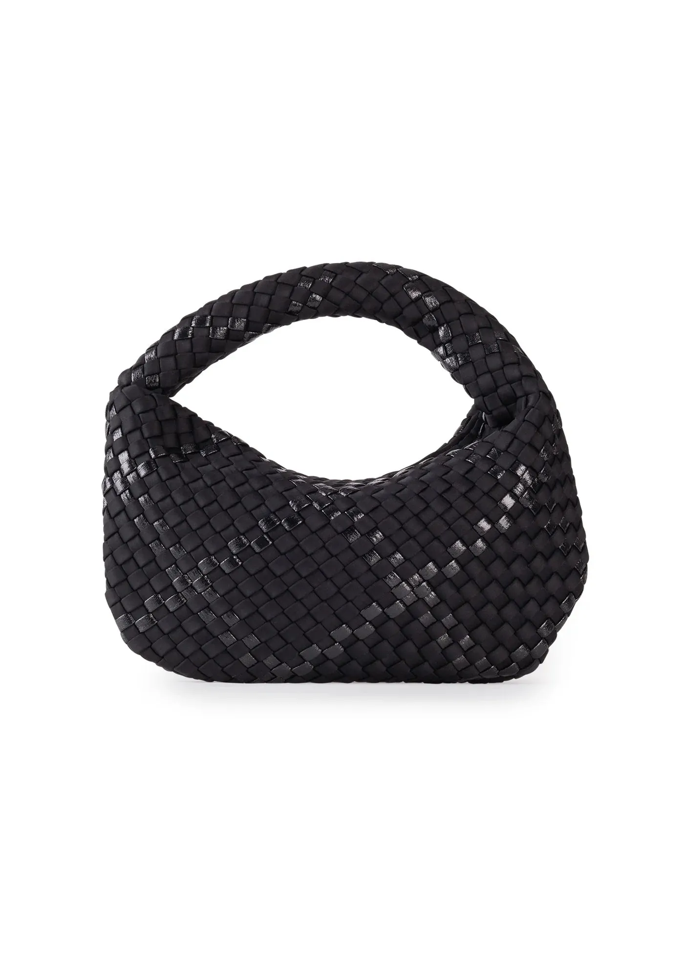 CARRIE WOVEN BAG - BLACK