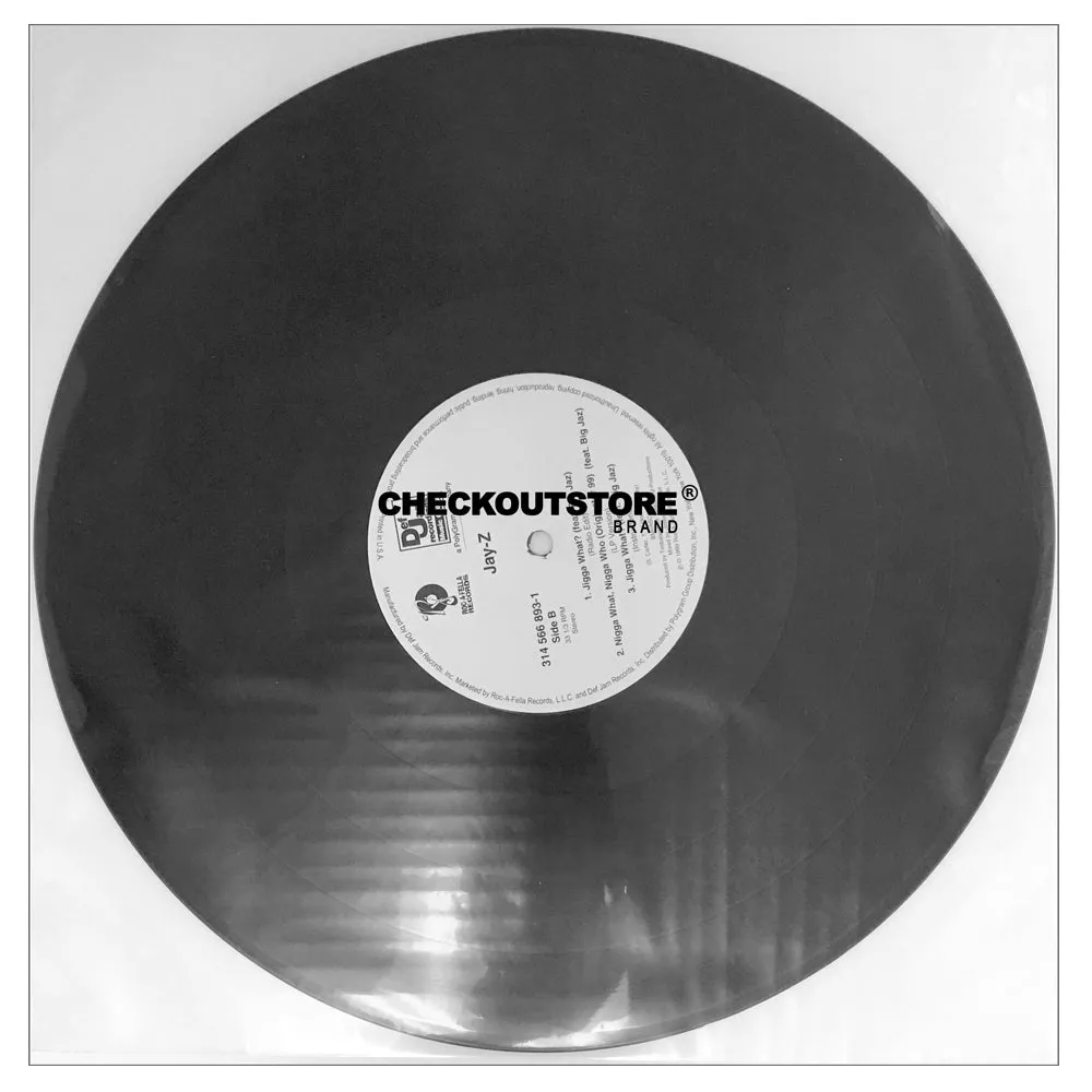 CheckOutStore Clear Plastic CPP Sleeves for 12" LP Vinyl 33 RPM Records (Inner Sleeve)
