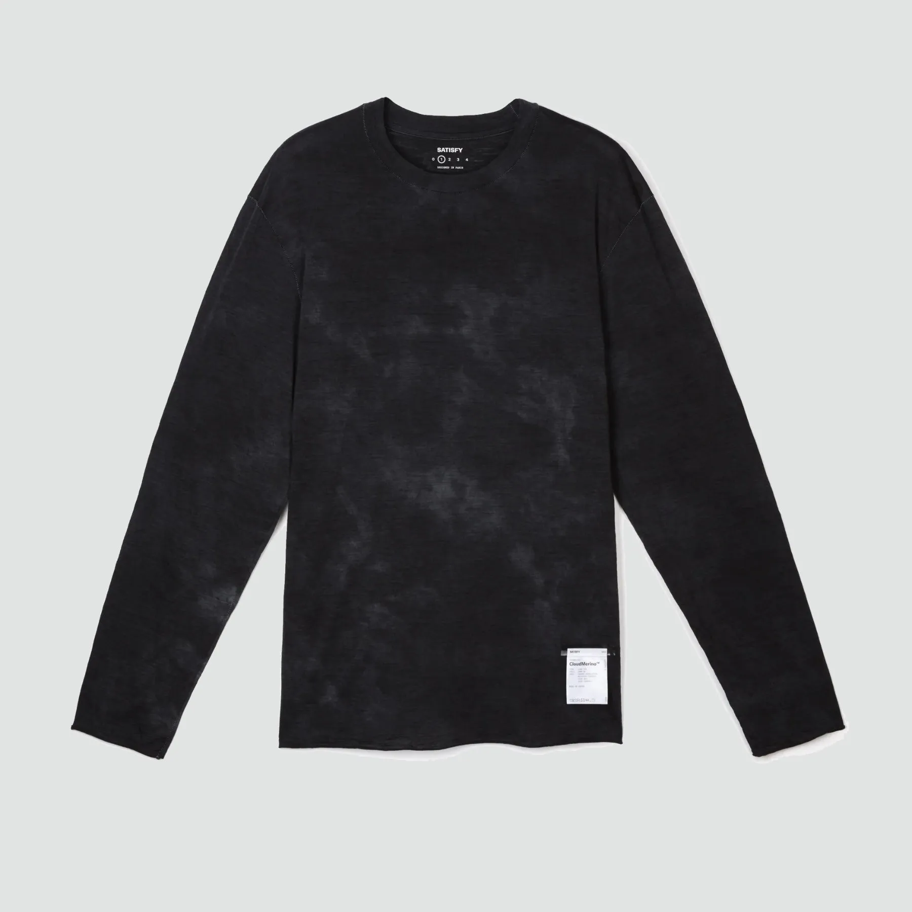 CloudMerino Long Tee - Sun Bleached Black