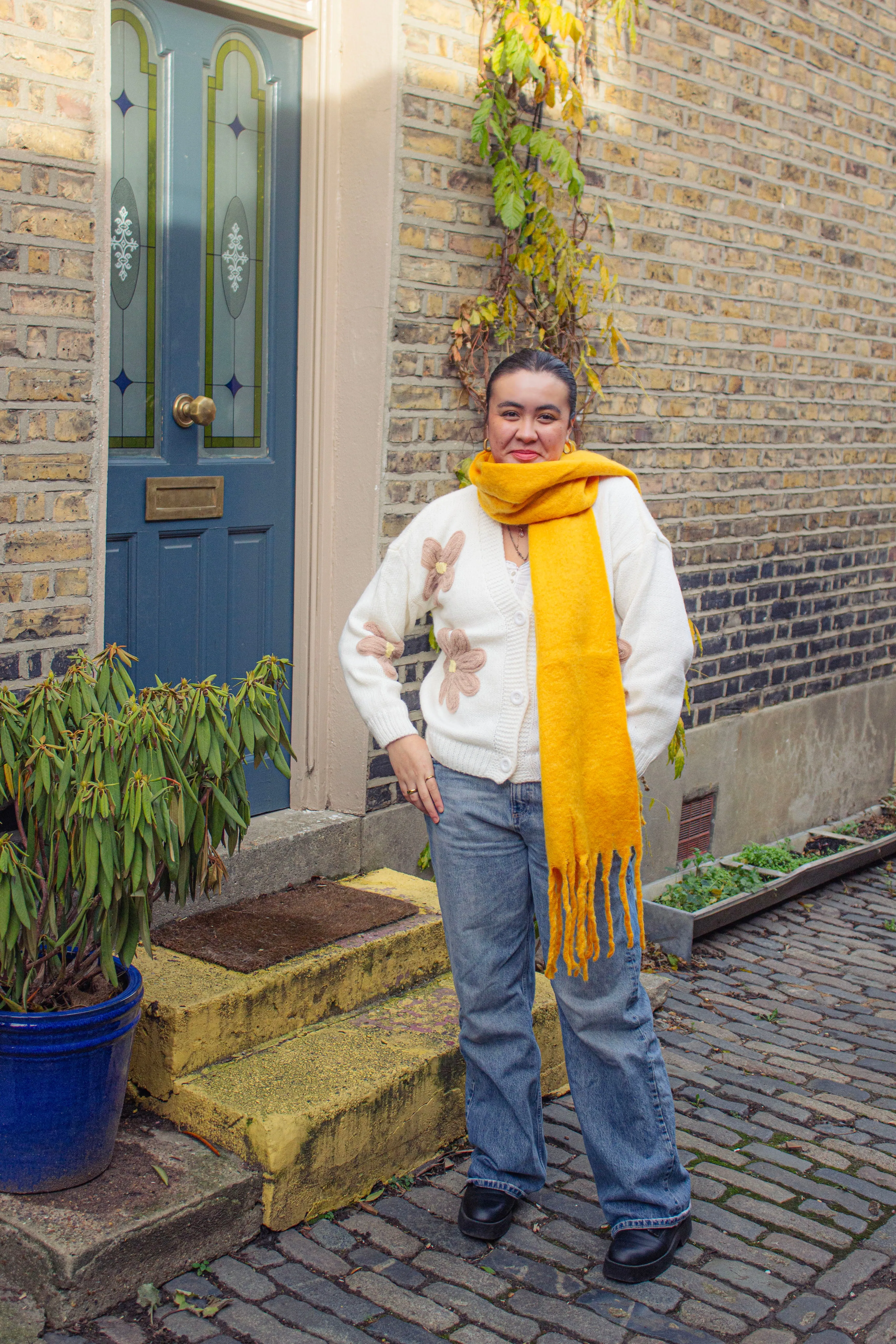Colour Block Warm Wrap Scarf