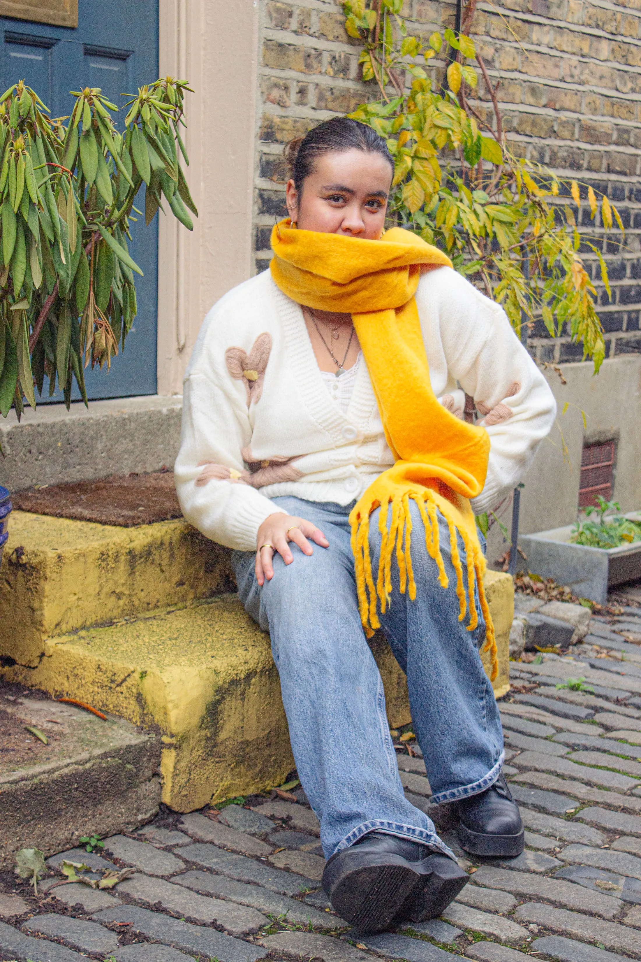 Colour Block Warm Wrap Scarf