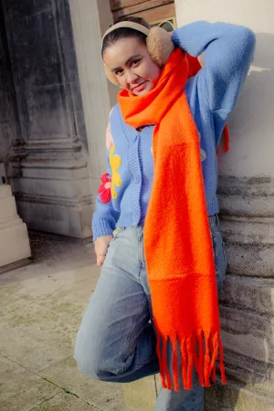 Colour Block Warm Wrap Scarf