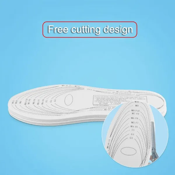 Custom-Fit Unisex Therapeutic Memory Foam Insoles - 1 or 2 Pair Packs Available