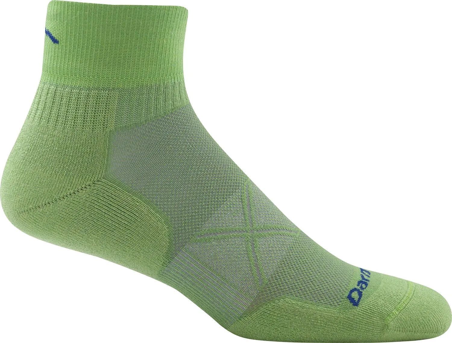 Darn Tough Mens 1768 Merino Wool 1/4 Crew Running Socks