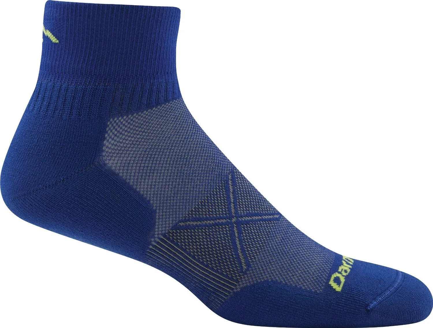 Darn Tough Mens 1768 Merino Wool 1/4 Crew Running Socks