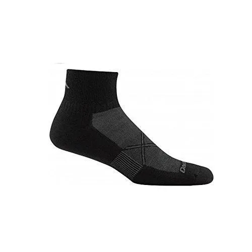 Darn Tough Mens 1768 Merino Wool 1/4 Crew Running Socks