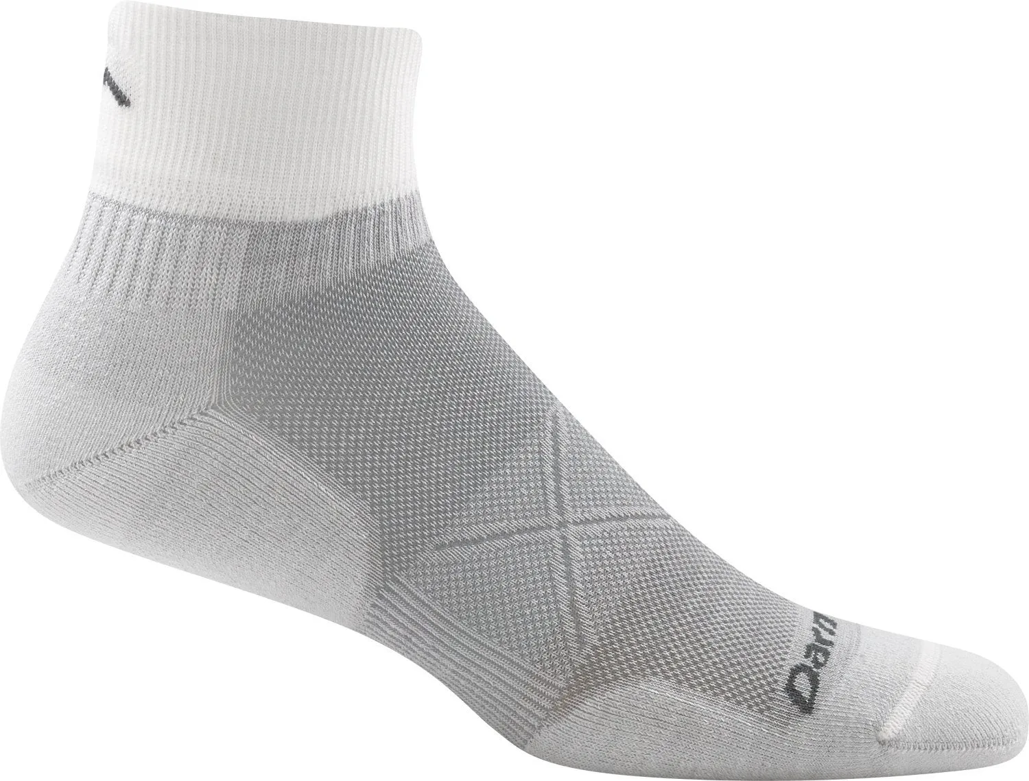 Darn Tough Mens 1768 Merino Wool 1/4 Crew Running Socks