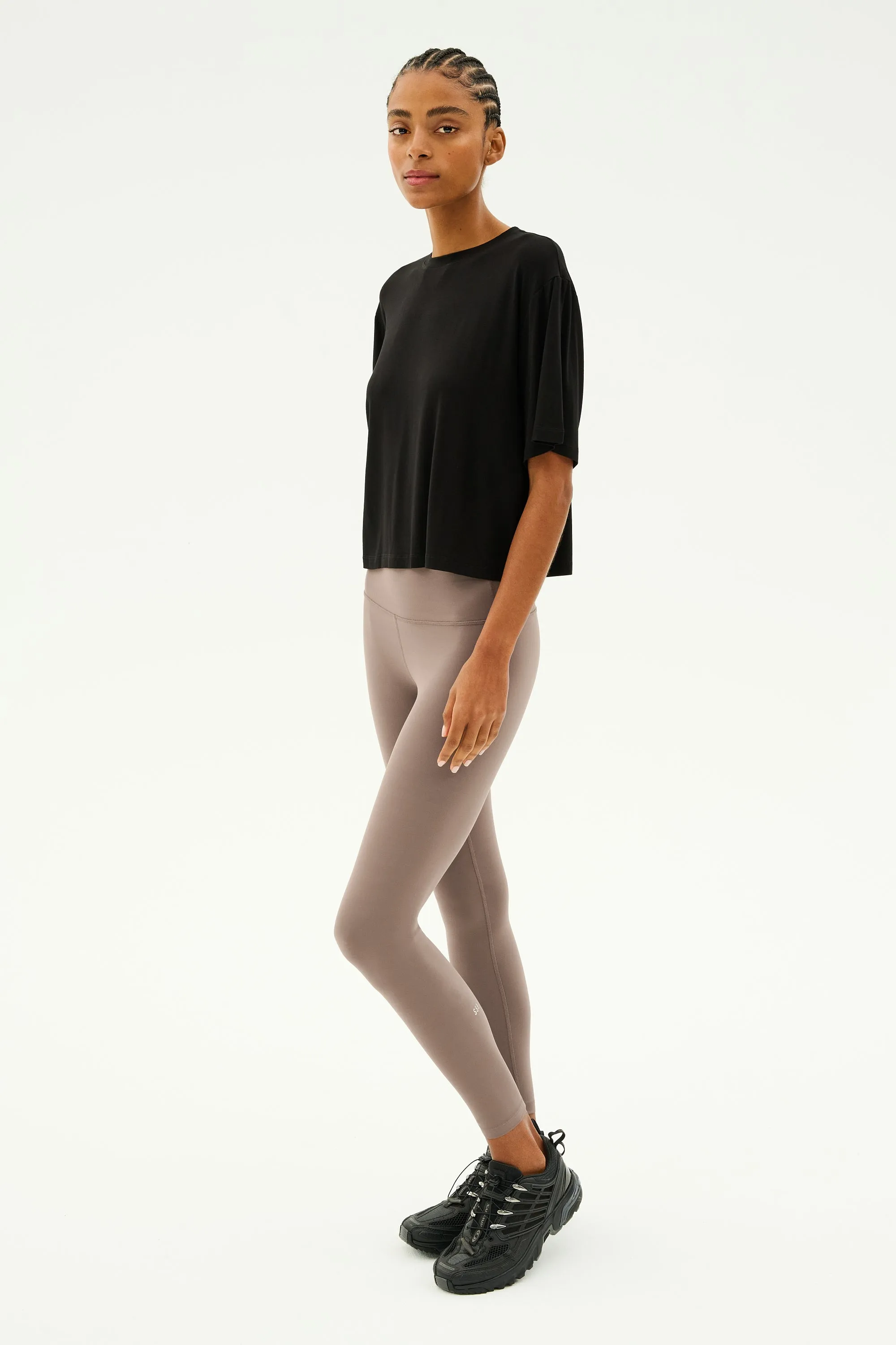 Djuna Oversized Jersey Tee - Black