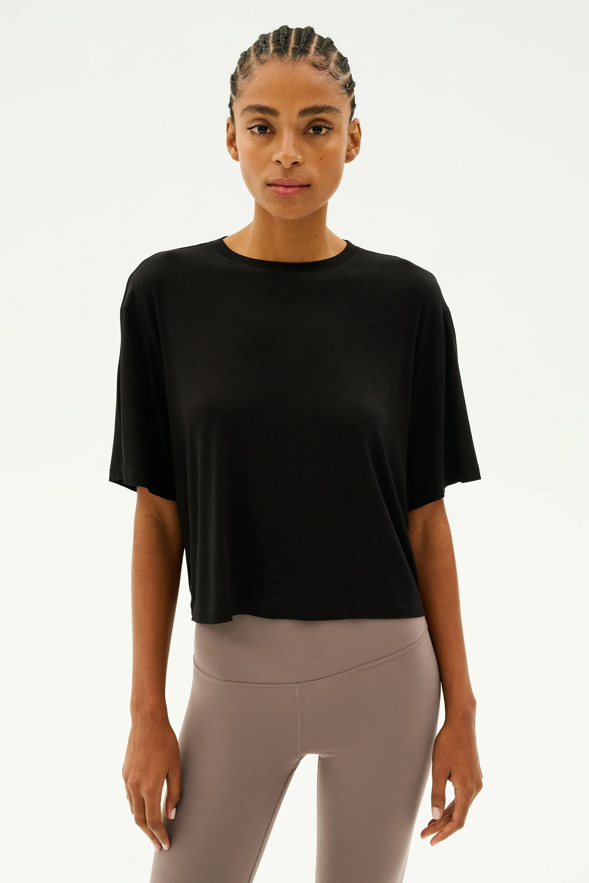 Djuna Oversized Jersey Tee - Black