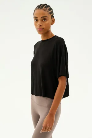 Djuna Oversized Jersey Tee - Black