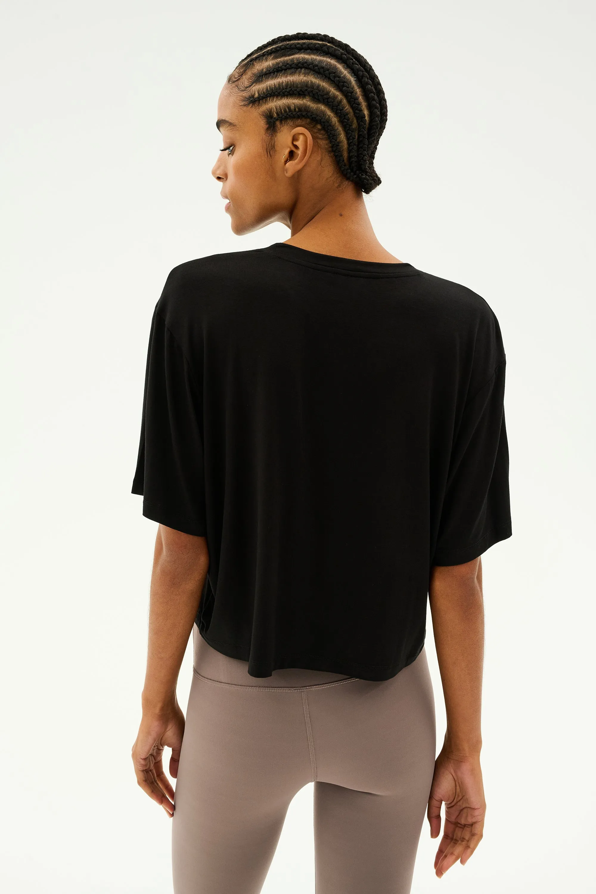 Djuna Oversized Jersey Tee - Black