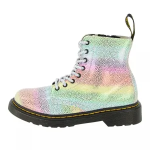 Dr Martens girls multicolored combat pascal boot, size 2