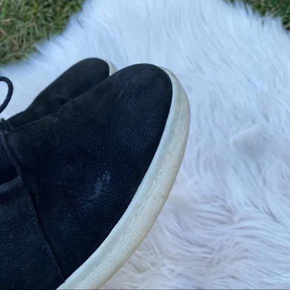 Eileen Fisher black Kipling suede Sneakers lace up shoes 9.5