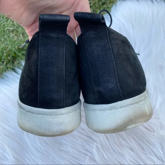 Eileen Fisher black Kipling suede Sneakers lace up shoes 9.5