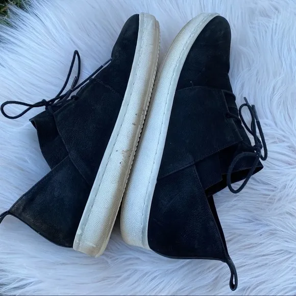 Eileen Fisher black Kipling suede Sneakers lace up shoes 9.5