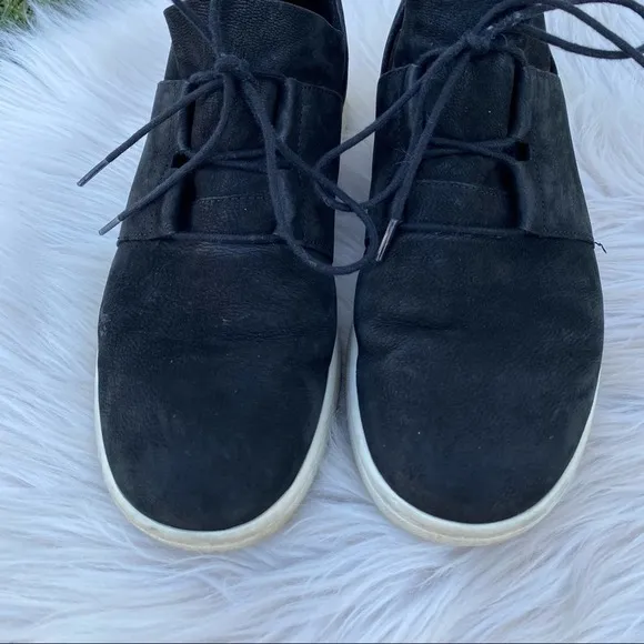 Eileen Fisher black Kipling suede Sneakers lace up shoes 9.5